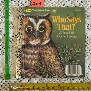 First Little Golden Book - Who Says That? Owl Edition